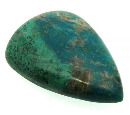 Teardrop 35x26mm Chrysocolla Cabochon 23
