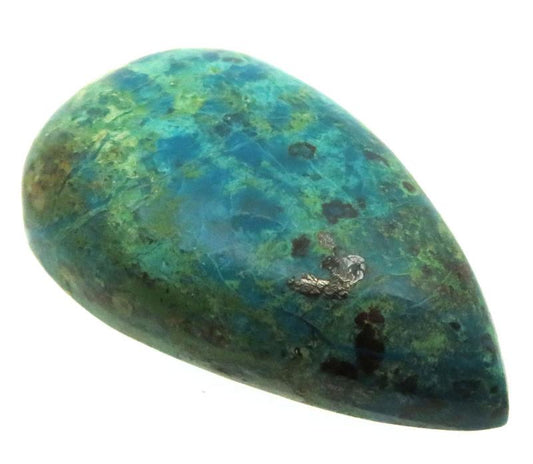 Teardrop 36x21mm Chrysocolla Cabochon 30