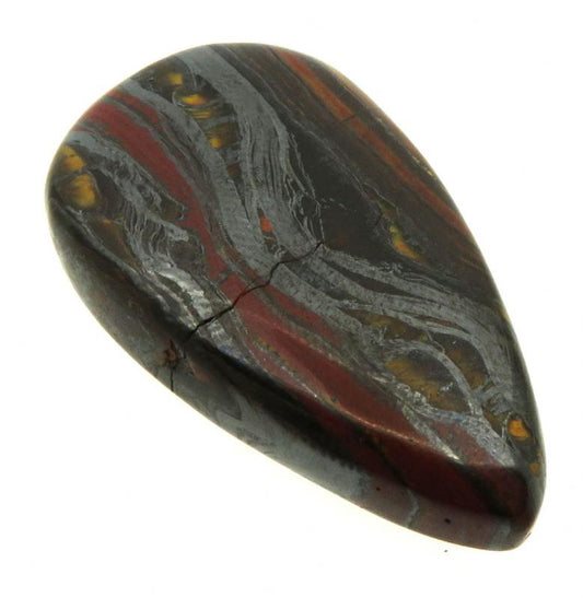 Teardrop 34x19mm Tiger Iron Cabochon 25