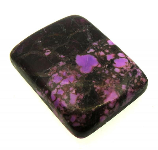 Rectangle 28x21mm Purple Coloured Magnesite Cabochon 15