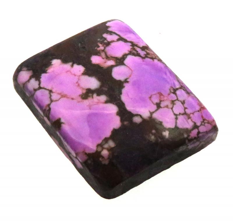 Rectangle 23x18mm Purple Coloured Magnesite Cabochon 19