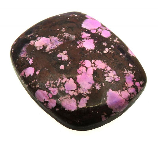 Rectangle 31x25mm Purple Coloured Magnesite Cabochon 24