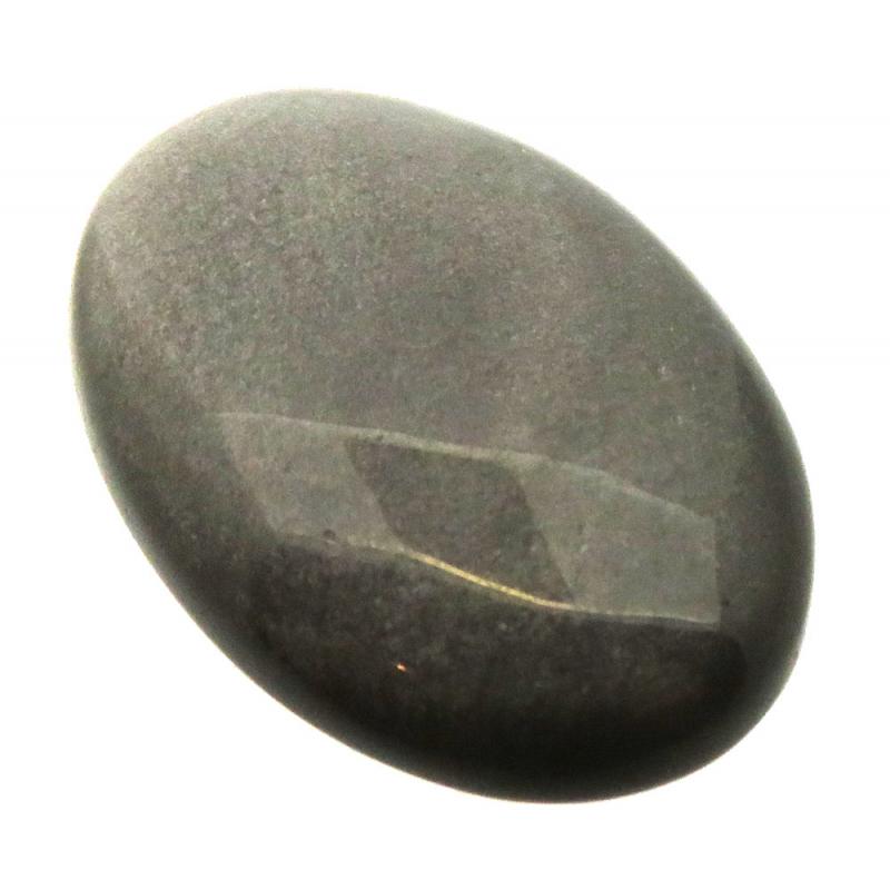 Oval 32x22mm Silver Sheen Obsidian Cabochon 23