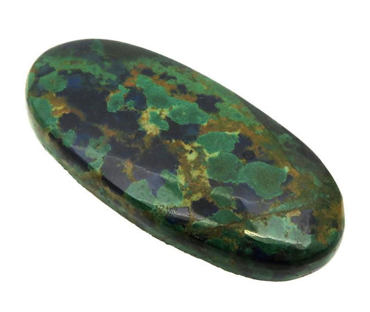 Oval 45x21mm Azurite Mix Cabochon 01