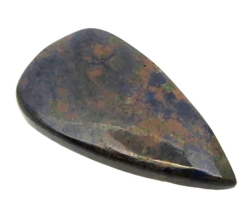 Teardrop 43x23mm Azurite Mix Cabochon 02