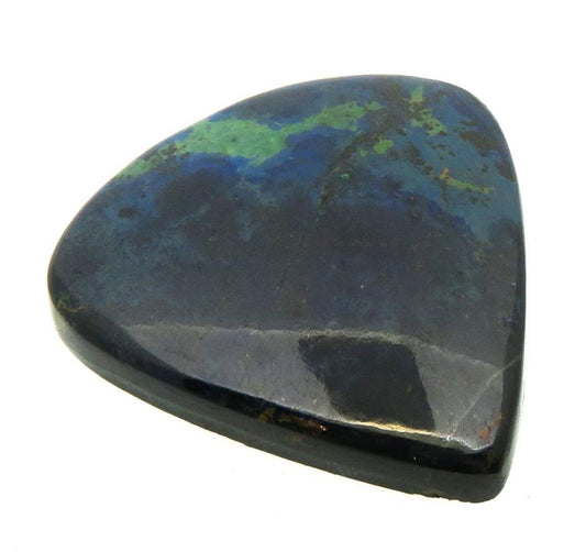 Teardrop 31x30mm Azurite Mix Cabochon 07
