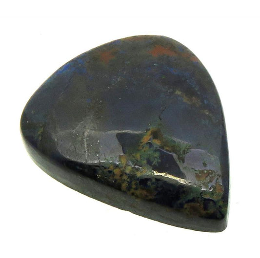 Teardrop 26x22mm Azurite Mix Cabochon 22