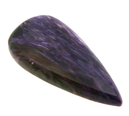 Teardrop 39x19mm Charoite Cabochon 48