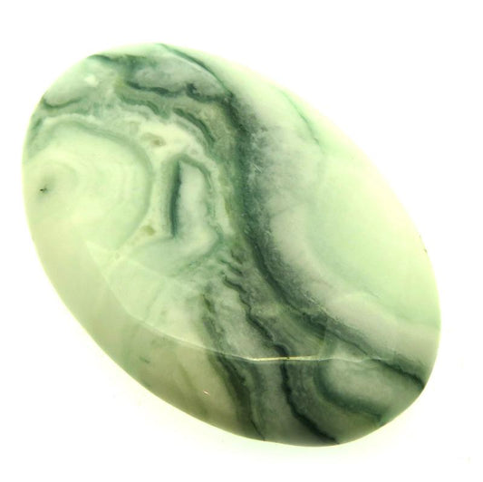 Oval 41x27mm Green Lace Jasper Cabochon 13
