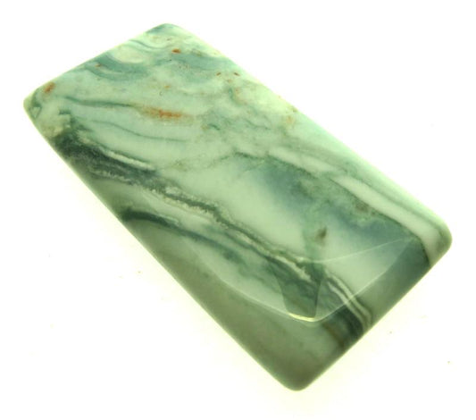 Rectangle 38x19mm Green Lace Jasper Cabochon 17