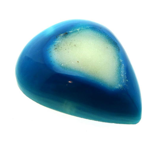 Teardrop 37x29mm Druzy Window Agate Cabochon 07