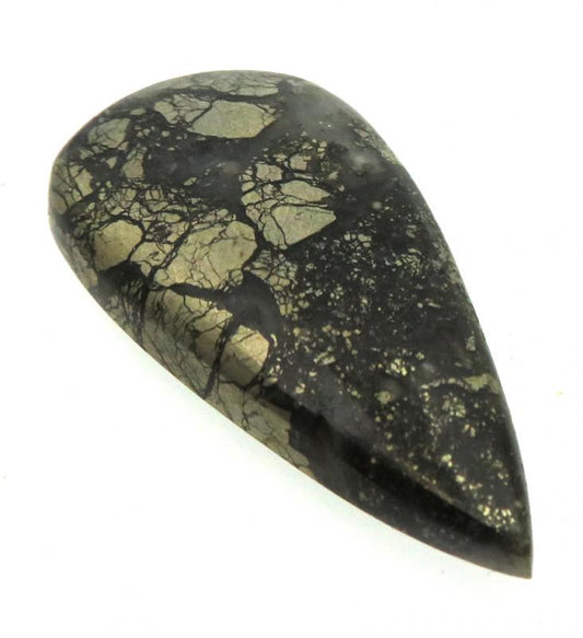 Teardrop 35x17mm Marcasite Cabochon 47