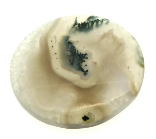 Round 35x35mm Solar Moss Quartz Cabochon 01