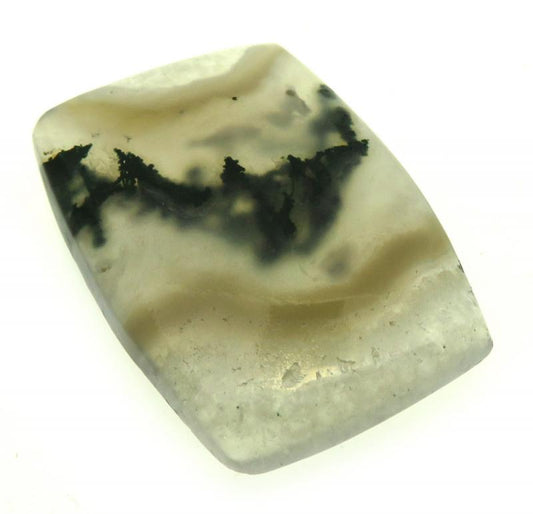 Rectangle 32x23mm Solar Moss Quartz Cabochon 11