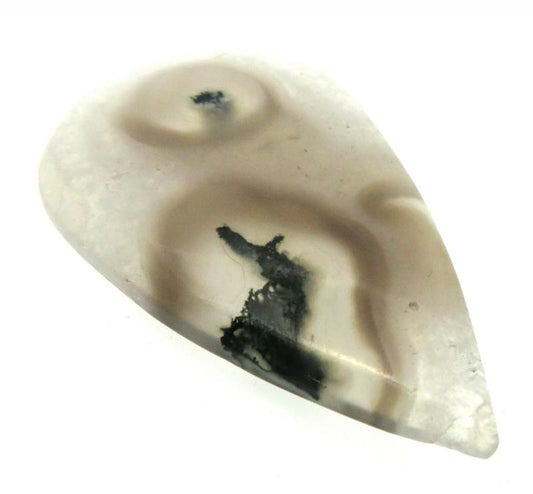 Teardrop 50x29mm Solar Moss Quartz Cabochon 16