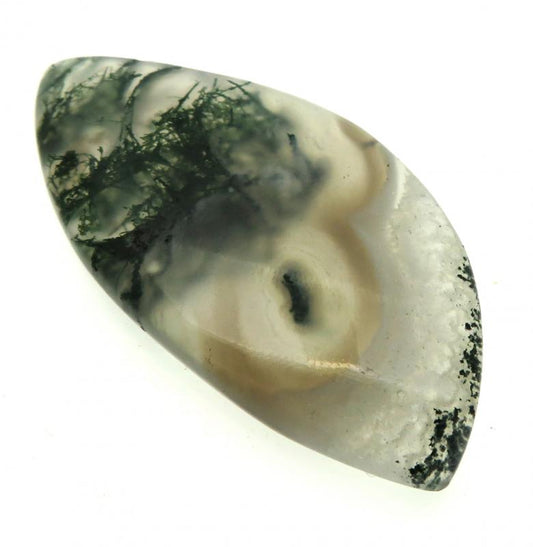 Freeform 49x24mm Solar Moss Quartz Cabochon 18