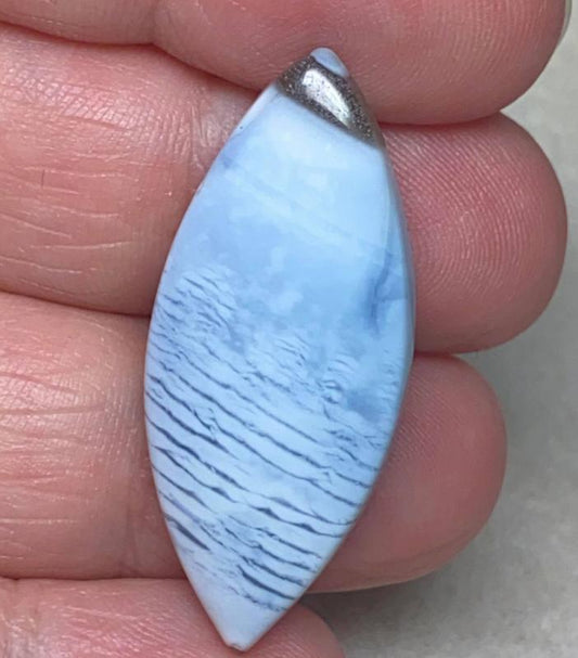 Marquise 38x16mm Owyhee Blue Opal Cabochon 01