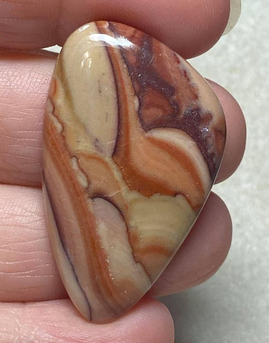 Freeform 43x26mm Rolling Hills Wave Dolomite Cabochon 05