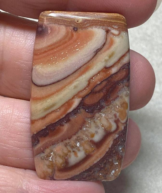 Rectangle 43x25mm Rolling Hills Wave Dolomite Cabochon 21