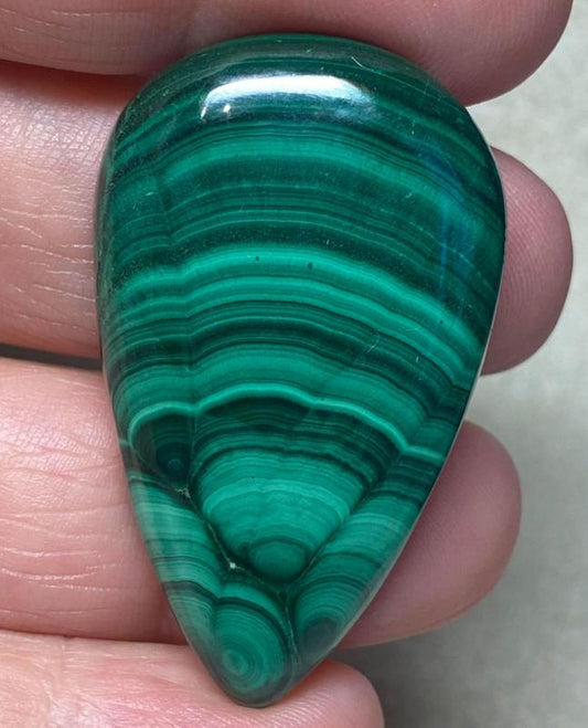 Teardrop 43x25mm Malachite Cabochon 14