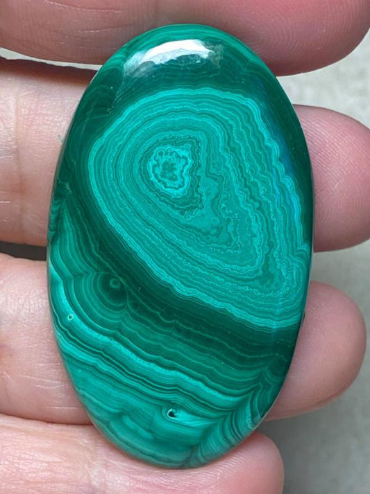 Oval 48x29mm Malachite Cabochon 15