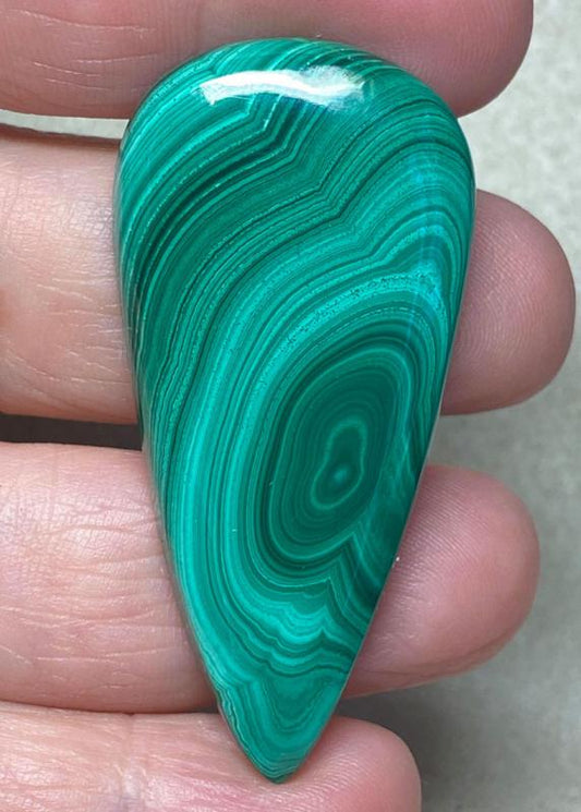 Teardrop 52x25mm Malachite Cabochon 23