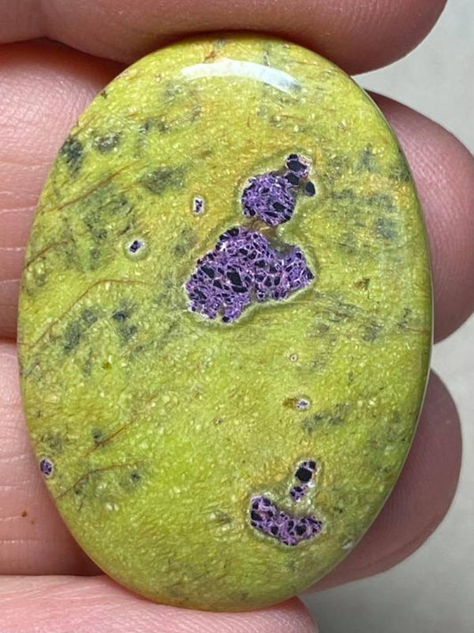 Oval 35x25mm Atlantasite Cabochon 03