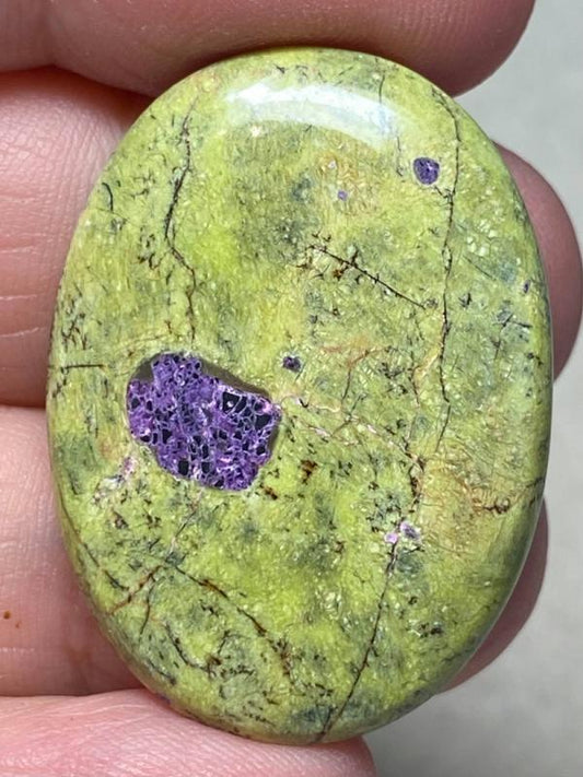 Oval 34x25mm Atlantasite Cabochon 06