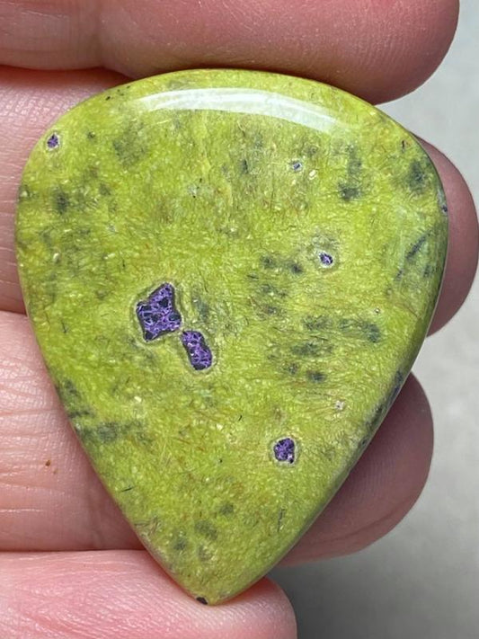 Teardrop 37x30mm Atlantasite Cabochon 19
