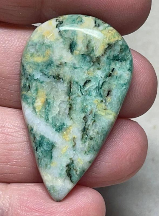 Teardrop 41x24mm Mariposite Cabochon 04