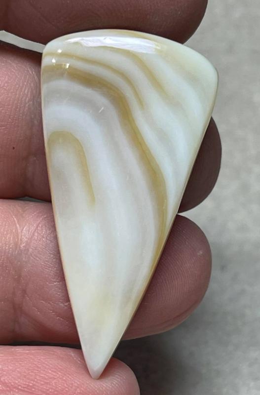 Freeform 41x21mm Mother of Pearl Cabochon 15