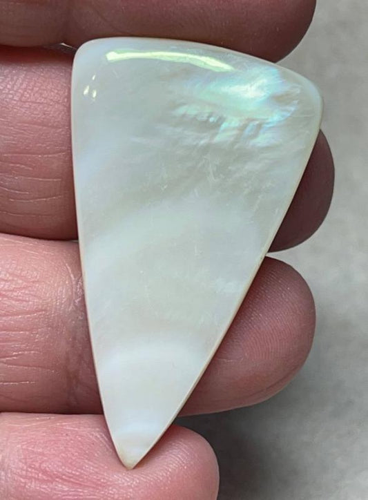 Freeform 41x24mm Mother of Pearl Cabochon 25