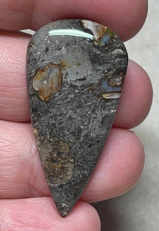 Teardrop 40x21mm Rock Chalcedony Cabochon 03