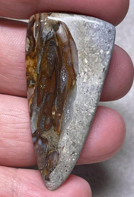 Freeform 48x23mm Rock Chalcedony Cabochon 19