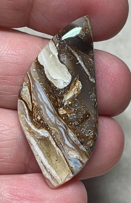 Freeform 41x19mm Rock Chalcedony Cabochon 26