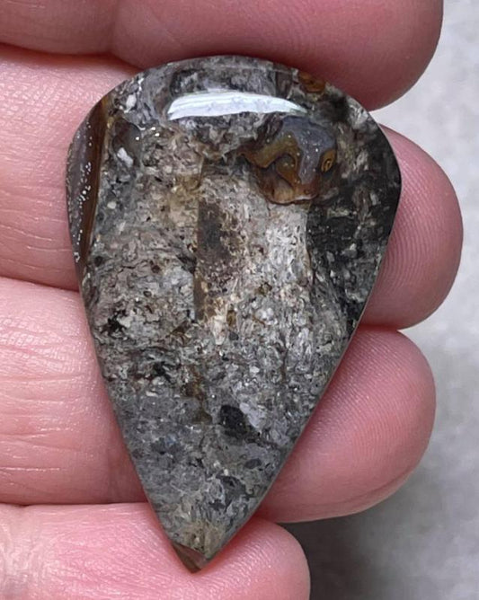Teardrop 38x24mm Rock Chalcedony Cabochon 31