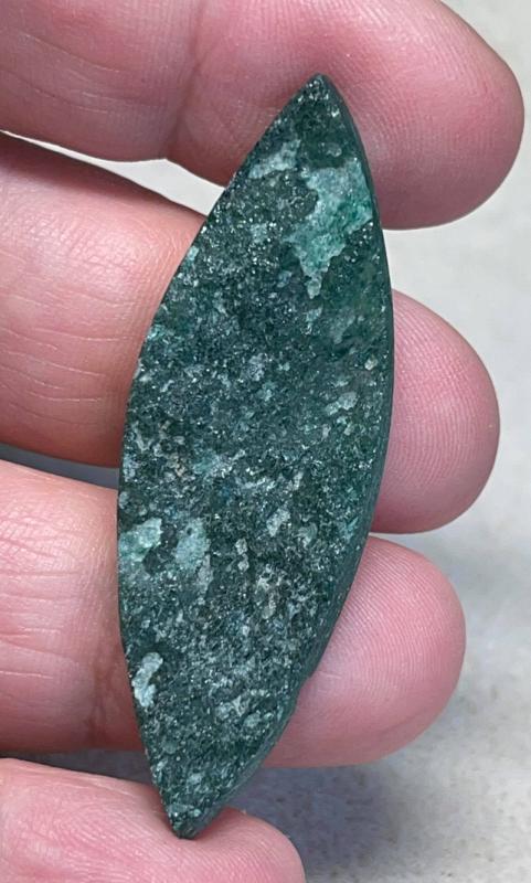 Marquise 51x17mm Druzy Green Aventurine Cabochon 18