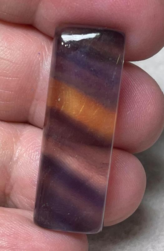 Rectangle 35x12mm Fluorite Cabochon 40