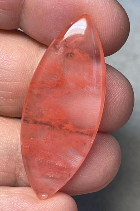 Marquise 43x17mm Cherry Quartz Cabochon 19