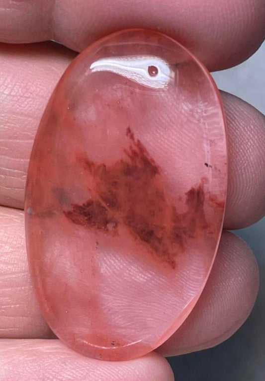 Oval 38x22mm Cherry Quartz Cabochon 20