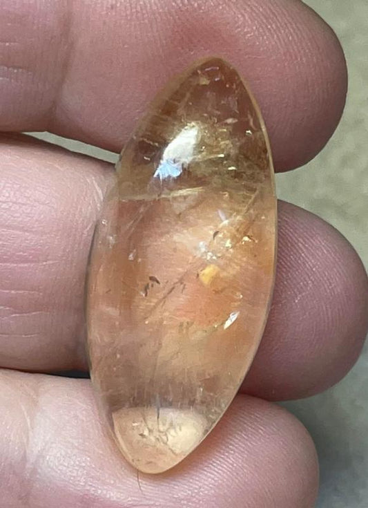 Marquise 32x15mm Citrine Cabochon 01