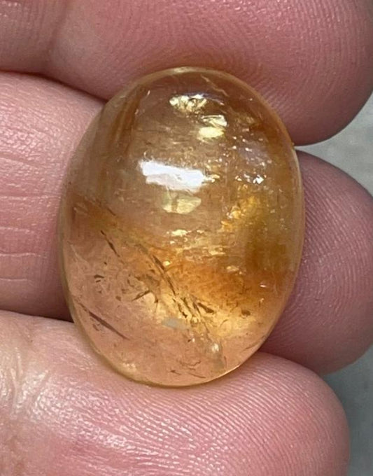 Oval 22x17mm Citrine Cabochon 07