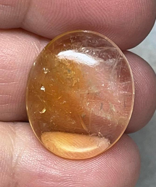 Oval 22x18mm Citrine Cabochon 08