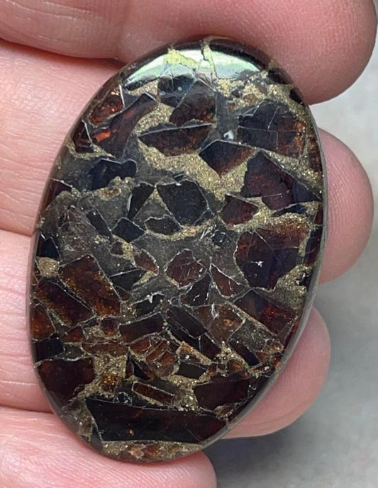 Oval 42x27mm Mohave Garnet Cabochon 09