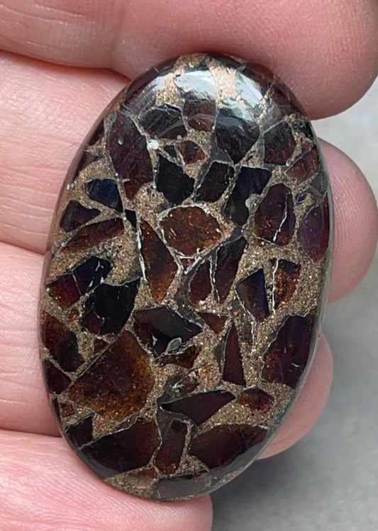 Oval 41x26mm Mohave Garnet Cabochon 16