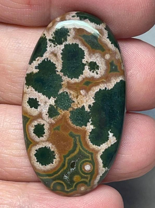 Oval 41x23mm Ocean Jasper Cabochon 13