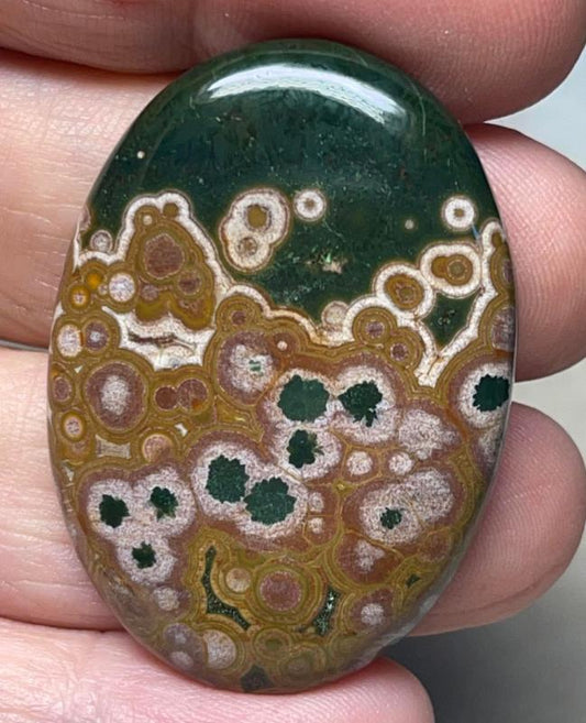 Oval 41x29mm Ocean Jasper Cabochon 22