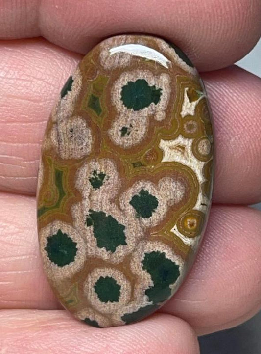 Oval 32x19mm Ocean Jasper Cabochon 30
