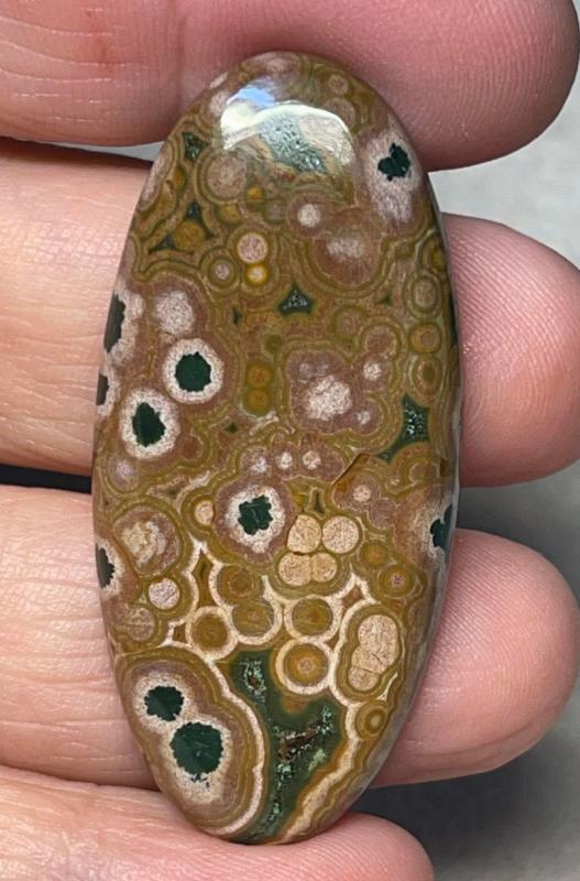 Oval 49x22mm Ocean Jasper Cabochon 35