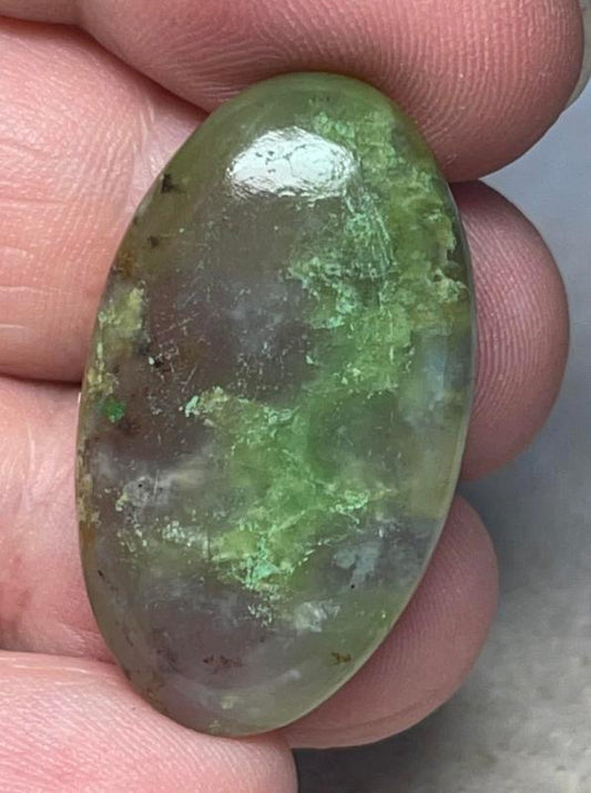 Oval 33x19mm Chrysoprase Cabochon 11